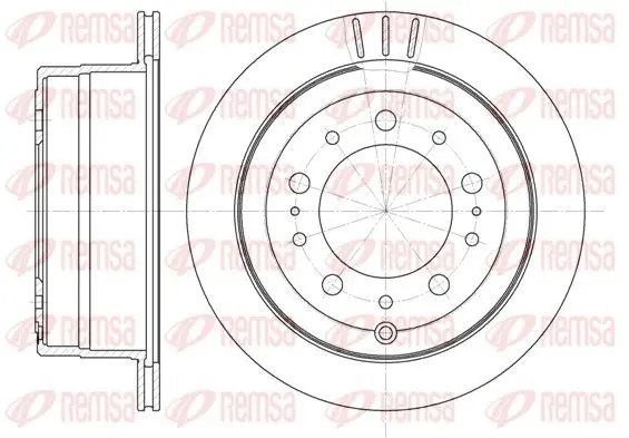 Handler.Part Brake disc REMSA 694810 1