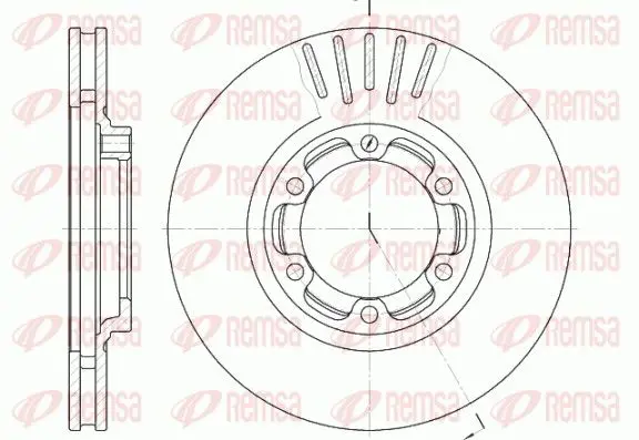 Handler.Part Brake disc REMSA 695210 1