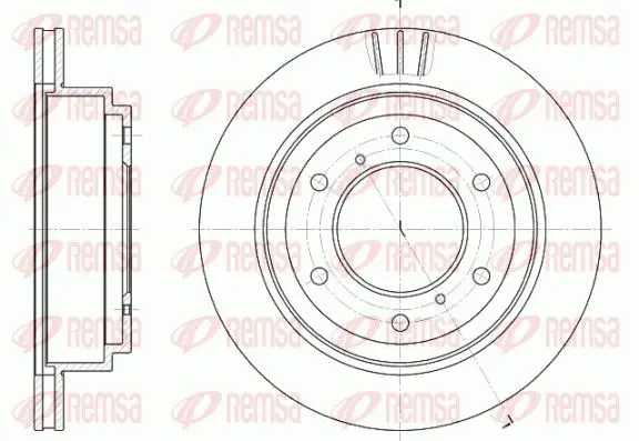 Handler.Part Brake disc REMSA 695510 1