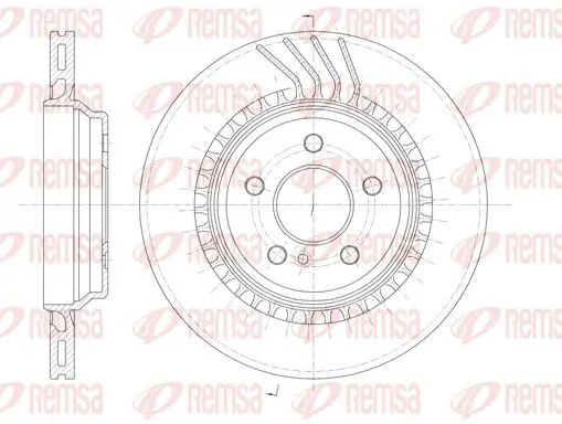 Handler.Part Brake disc REMSA 696310 1