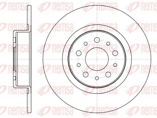 Handler.Part Brake disc REMSA 696800 1