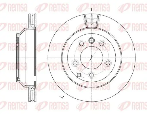 Handler.Part Brake disc REMSA 697110 1