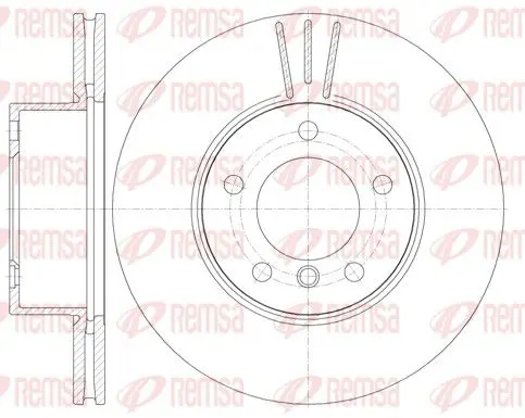 Handler.Part Brake disc REMSA 697410 1