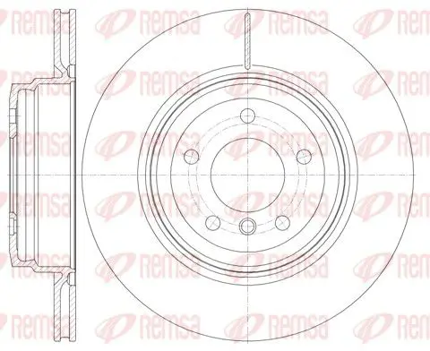 Handler.Part Brake disc REMSA 697610 1