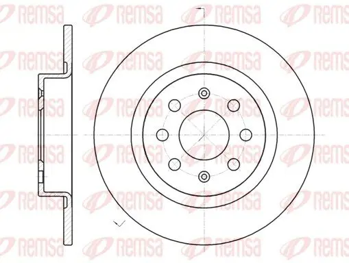 Handler.Part Brake disc REMSA 698300 1