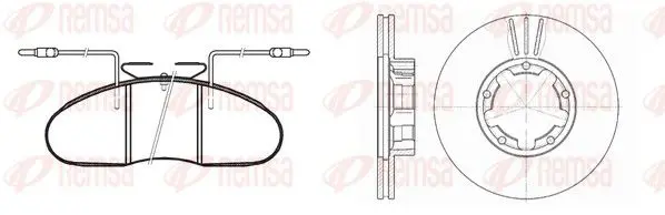 Handler.Part Brake set, disc brakes REMSA 804801 1