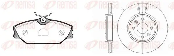 Handler.Part Brake set, disc brakes REMSA 820802 1