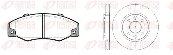 Handler.Part Brake set, disc brakes REMSA 822000 1