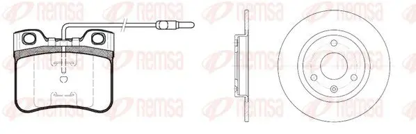 Handler.Part Brake set, disc brakes REMSA 824702 1