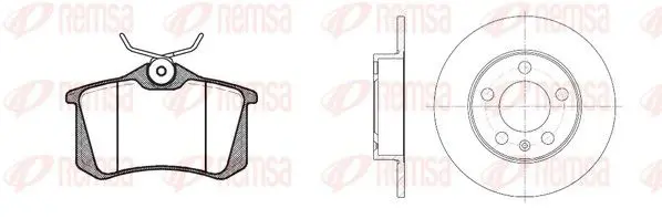 Handler.Part Brake set, disc brakes REMSA 826304 1