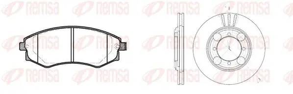 Handler.Part Brake set, disc brakes REMSA 831800 1