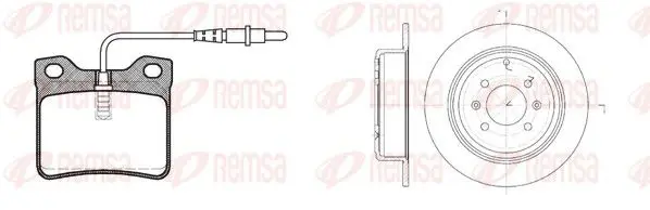 Handler.Part Brake set, disc brakes REMSA 832100 1