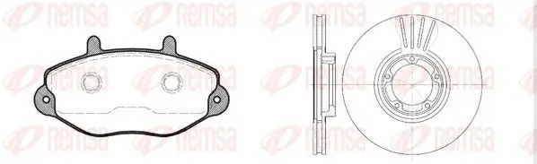 Handler.Part Brake set, disc brakes REMSA 839200 1