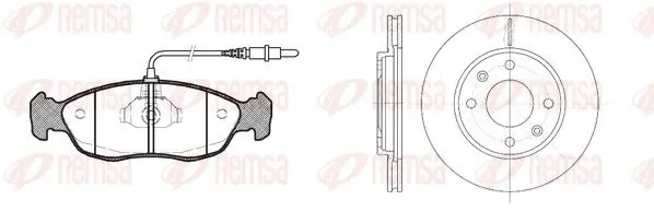 Handler.Part Brake set, disc brakes REMSA 846101 1