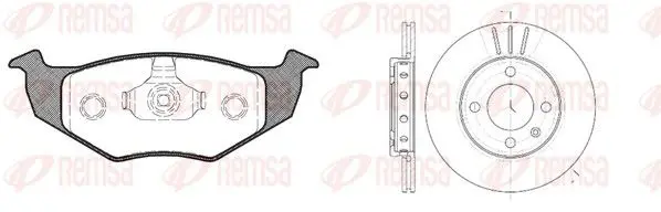 Handler.Part Brake set, disc brakes REMSA 860902 1