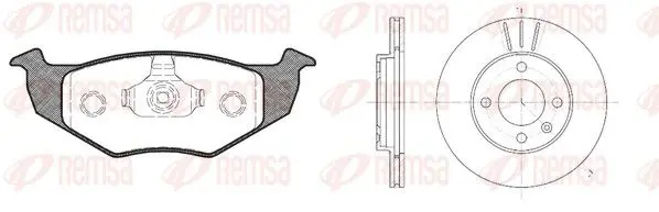 Handler.Part Brake set, disc brakes REMSA 860904 1