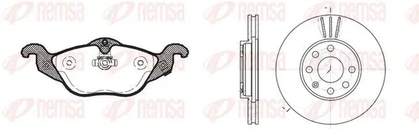 Handler.Part Brake set, disc brakes REMSA 868400 1