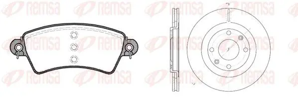 Handler.Part Brake set, disc brakes REMSA 872600 1