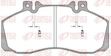 Handler.Part Brake pad set, disc brake REMSA JCA24500 1