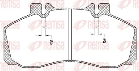 Handler.Part Brake pad set, disc brake REMSA JCA24520 1