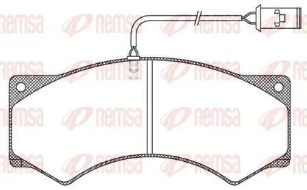 Handler.Part Brake pad set, disc brake REMSA JCA27741 1