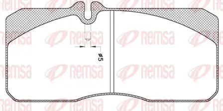 Handler.Part Brake pad set, disc brake REMSA JCA27820 1