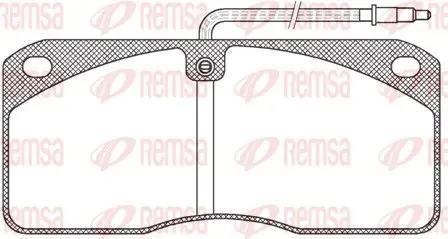 Handler.Part Brake pad set, disc brake REMSA JCA27840 1