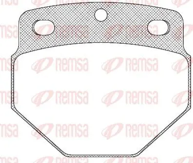 Handler.Part Brake pad set, disc brake REMSA JCA32700 1