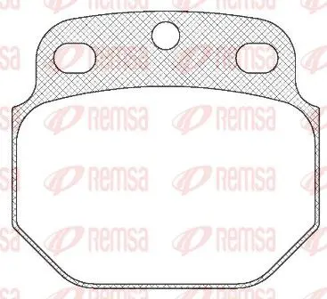 Handler.Part Brake pad set, disc brake REMSA JCA42200 1