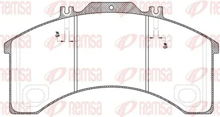 Handler.Part Brake pad set, disc brake REMSA JCA49800 1