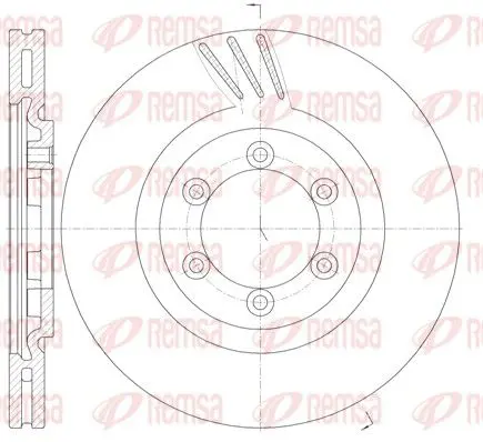 Handler.Part Brake disc REMSA 6100010 1