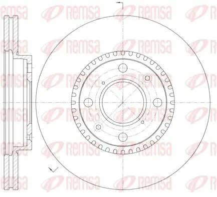 Handler.Part Brake disc REMSA 6100210 1