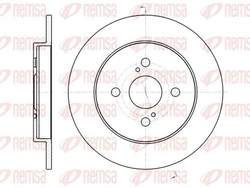 Handler.Part Brake disc REMSA 6100400 1