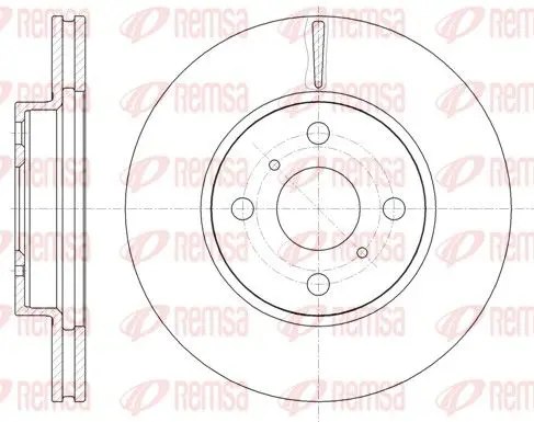 Handler.Part Brake disc REMSA 6100510 1