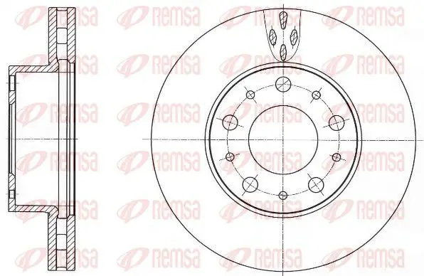 Handler.Part Brake disc REMSA 6101510 1