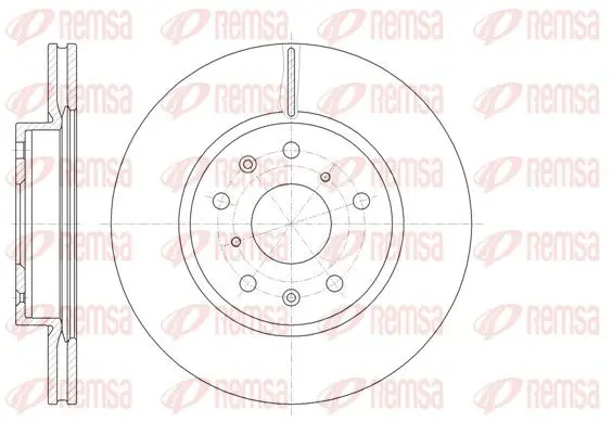 Handler.Part Brake disc REMSA 6101810 1