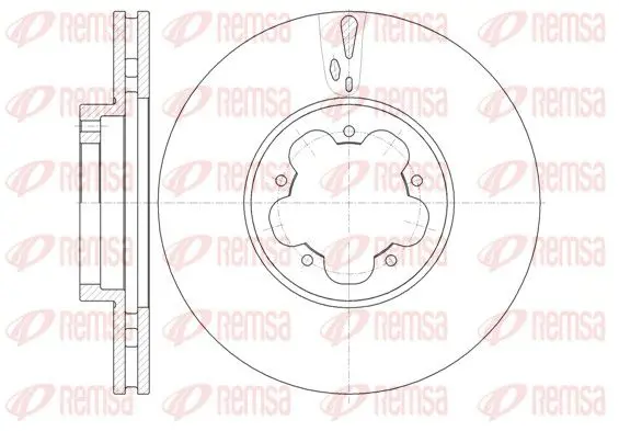 Handler.Part Brake disc REMSA 6102210 1