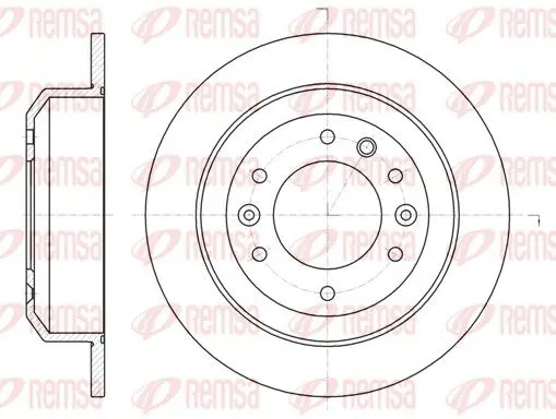 Handler.Part Brake disc REMSA 6102700 1