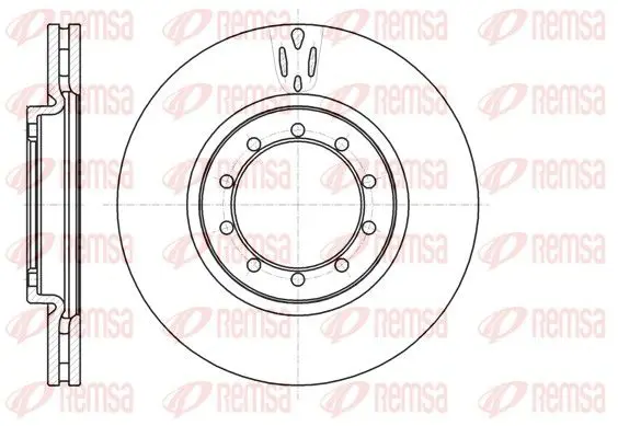 Handler.Part Brake disc REMSA 6103910 1