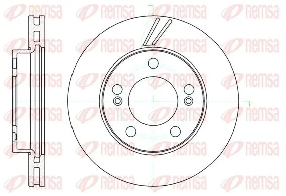 Handler.Part Brake disc REMSA 6104010 1