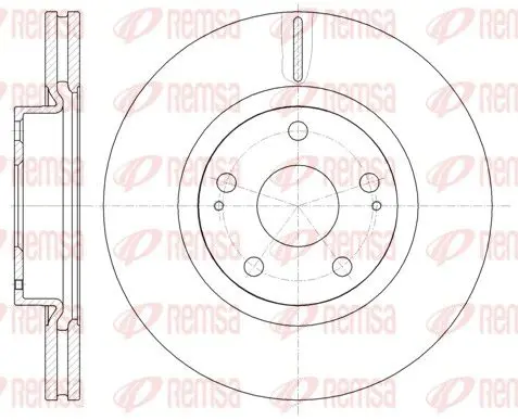 Handler.Part Brake disc REMSA 6105010 1