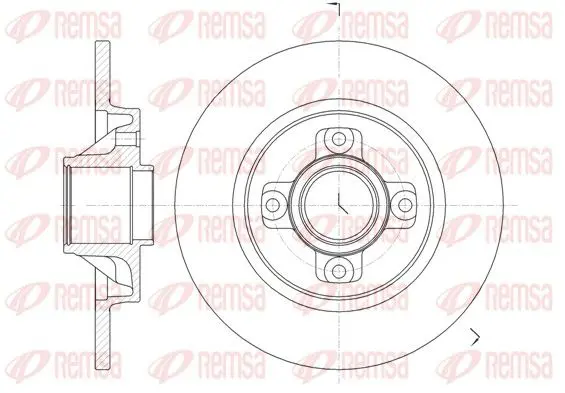 Handler.Part Brake disc REMSA 6105800 1