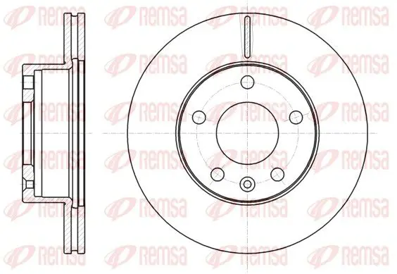 Handler.Part Brake disc REMSA 6106310 1