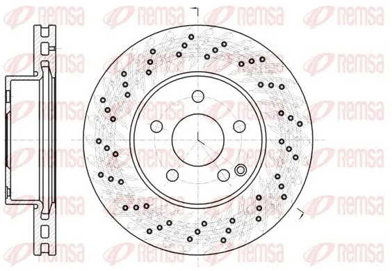 Handler.Part Brake disc REMSA 6106810 1