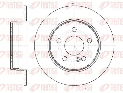 Handler.Part Brake disc REMSA 6106900 1