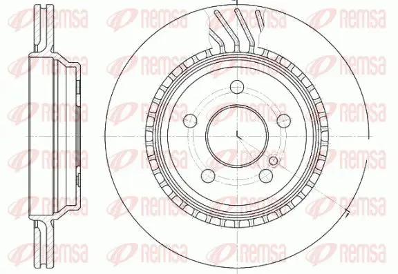 Handler.Part Brake disc REMSA 6107210 1