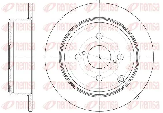 Handler.Part Brake disc REMSA 6107300 1