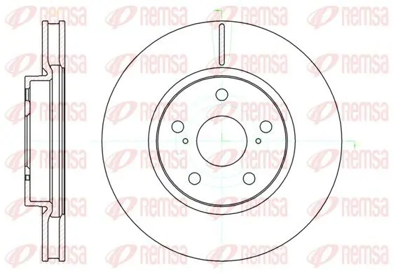 Handler.Part Brake disc REMSA 6107610 1