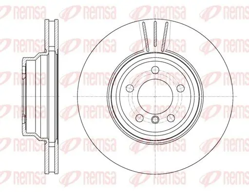 Handler.Part Brake disc REMSA 6107810 1