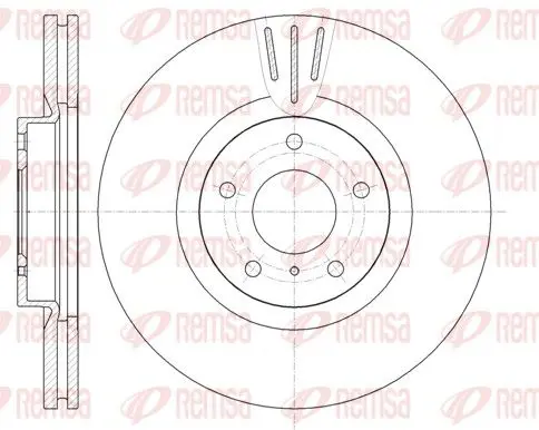 Handler.Part Brake disc REMSA 6108610 1